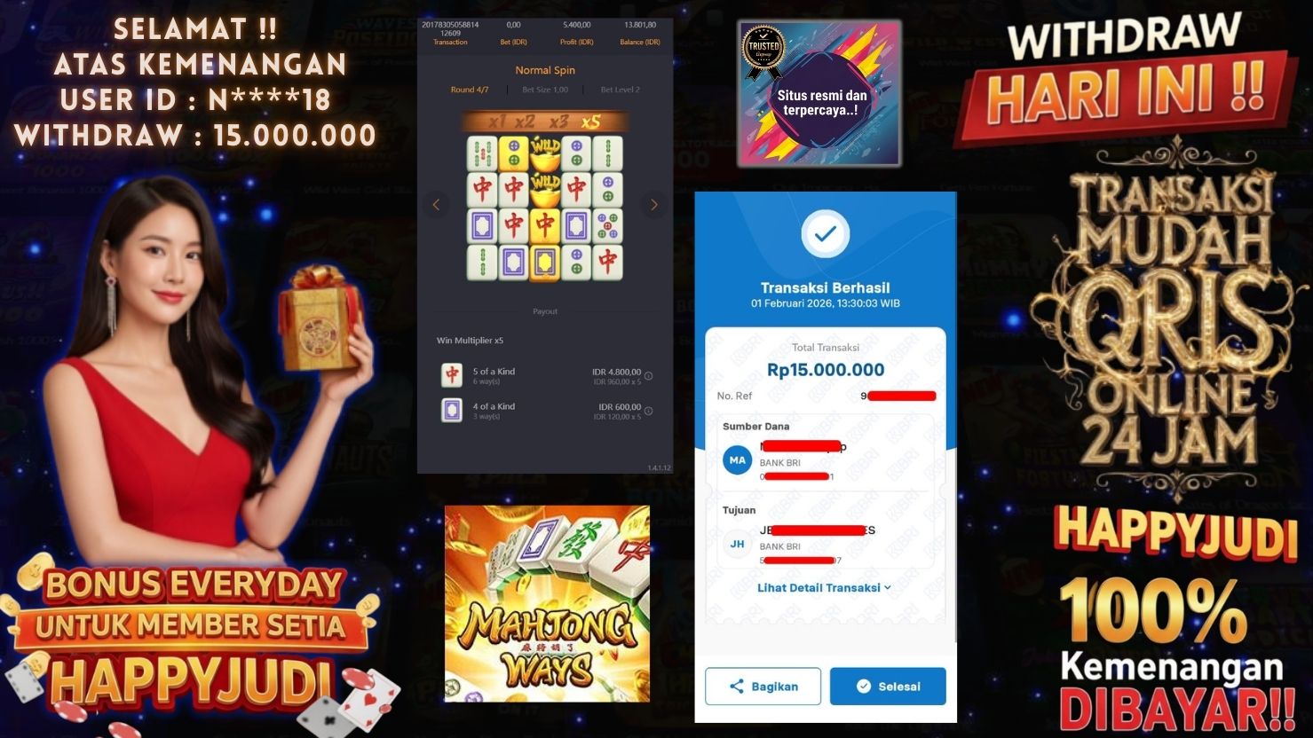 HAPPYJUDI JACKPOT SLOT MAHJONG WAYS